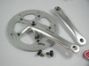 Kettenradgarnitur Solid 46 Zähne 1/2x3/32 silber Aluminium